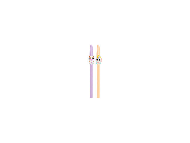 BIC Stylo à bille Cristal Pastel Figurines, lilas & rouge