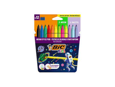 BIC KIDS Feutre Cosmo, étui en carton de 12