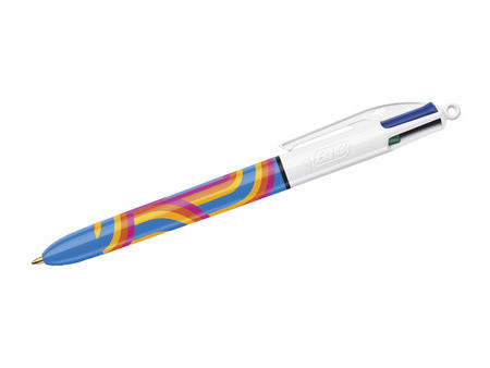 BIC Stylo à bille rétractable 4 Colours Lines