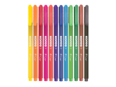 Kores Feutre Fineliner 'K-Liner', tracé: 0,4 mm, étui de 12