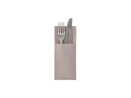 PAPSTAR Serviette pochette 'ROYAL Collection', gris