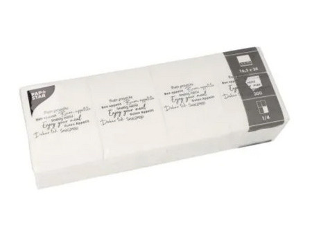 PAPSTAR Serviette pour snack 'DAILY Collection', blanc