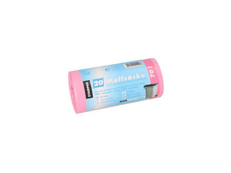 STARPAK Sac poubelle HDPE, 70 litres, bleu