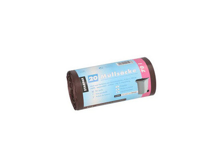 STARPAK Sac poubelle HDPE, 70 litres, transparent