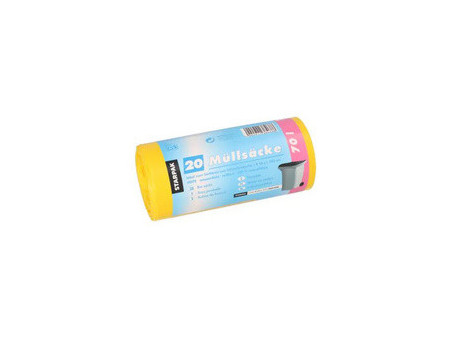 STARPAK Sac poubelle HDPE, 70 litres, marron