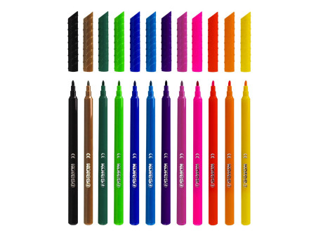 Kores Feutre de coloriage 'Korello', fin, étui carton de 12