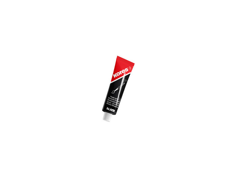 Kores Gouache 'Temperas', tube, 12 ml, noir