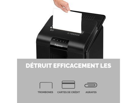 Fellowes Destructeur de documents AutoMax 100M, particules