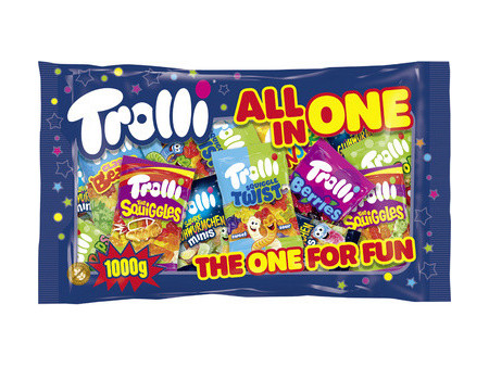 Trolli Bonbon gélifié aux fruits ALL IN ONE, sachet 1 kg