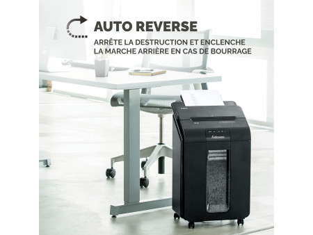 Fellowes Destructeur de documents AutoMax 100M, particules