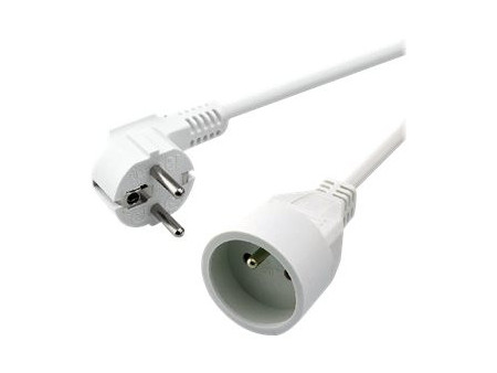 MCL Schuko extension cable - 5m White