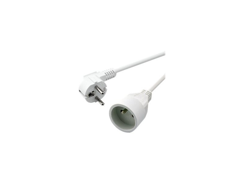 MCL Schuko extension cable - 5m White