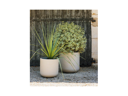 EDA Bac à plantes VOLCANIA UP, rond, 485 mm, beige