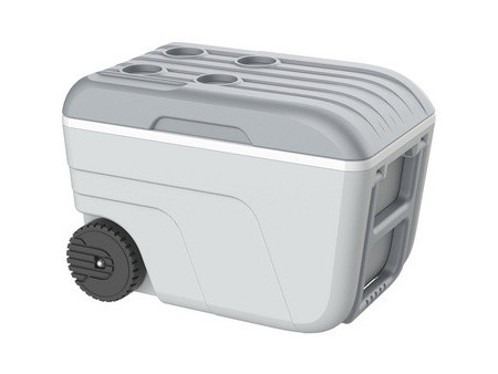 EDA Glacière NOMADE, 52 litres, mobile, curcuma/gris