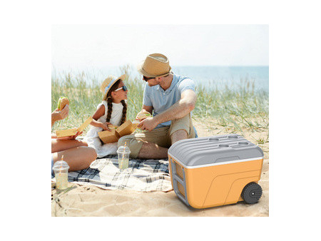 EDA Glacière NOMADE, 52 litres, mobile, gris clair / gris