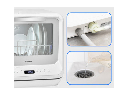BOMANN Mini-lave-vaisselle TSG 5704, blanc