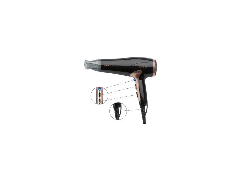 CLATRONIC Sèche-cheveux HT 3661, noir/cuivre