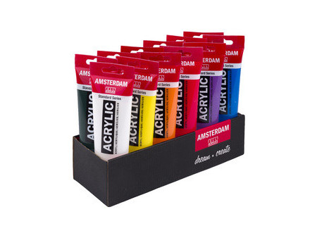 ROYAL TALENS Peinture acrylique AMSTERDAM, 12x 120 ml
