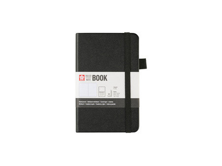 SAKURA Carnet, 90 x 140 mm, ligné, noir