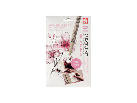 SAKURA Kit créatif Fleurs de cerisier, 3 stylos + papier
