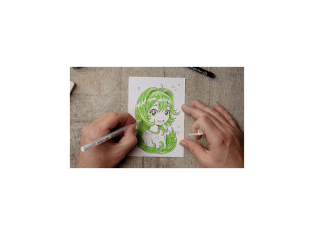 SAKURA Kit créatif Manga, 3 stylos + papier