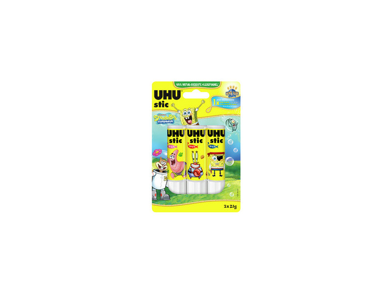 UHU Bâton de colle stic Bob l'éponge, 2 x 21 g, blister