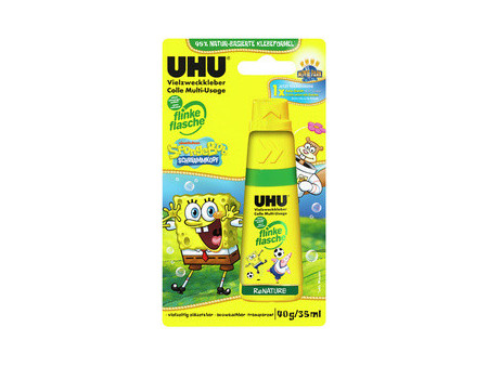 UHU Colle multi-usage flinke flasche ReNATURE Bob l'éponge