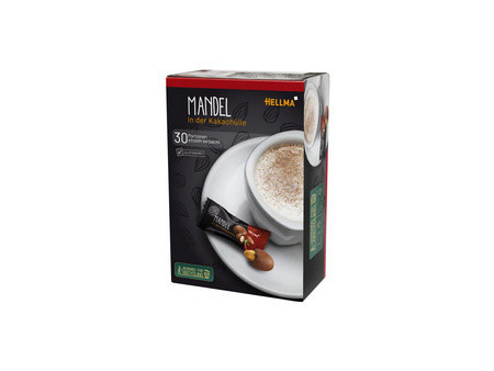 HELLMA Amandes enrobées de cacao, boîte de dégustation