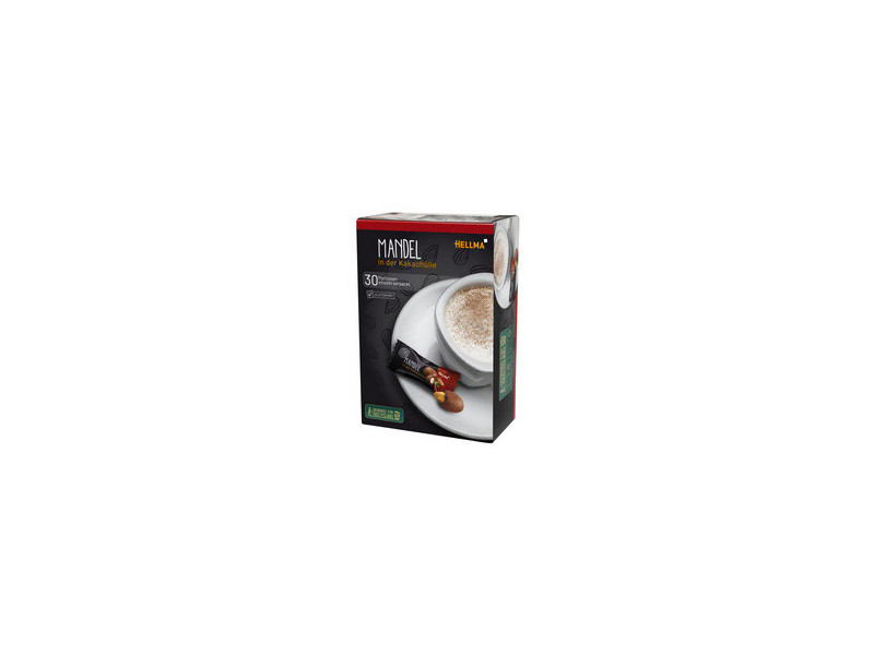 HELLMA Amandes enrobées de cacao, boîte de dégustation