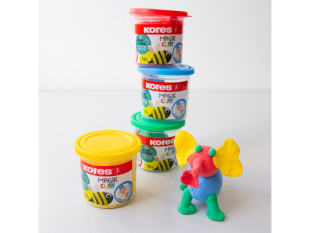Kores Pâte à modeler 'Magic Clay', assorti