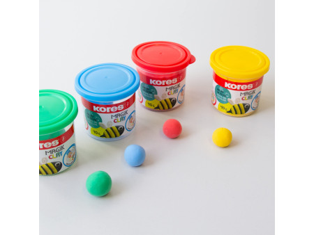 Kores Pâte à modeler 'Magic Clay', assorti