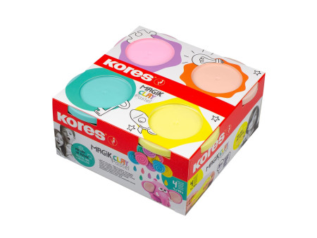 Kores Pâte à modeler 'Magic Clay Pastel', assorti