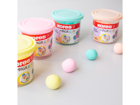 Kores Pâte à modeler 'Magic Clay Pastel', assorti