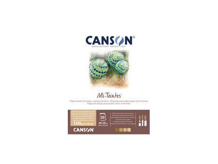 CANSON Papier beaux-arts Mi-Teintes, en bloc, 240 x 320 mm