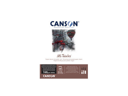CANSON Papier beaux-arts Mi-Teintes, en bloc, 240 x 320 mm