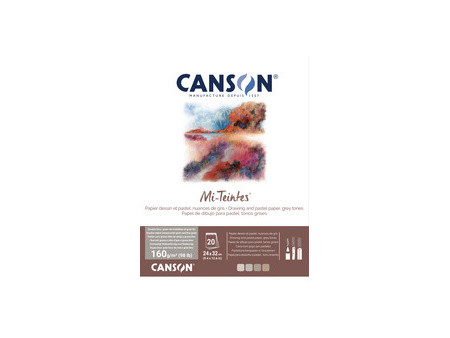 CANSON Papier beaux-arts Mi-Teintes, en bloc, 320 x 410 mm