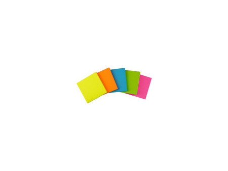Kores Note adhésive 'NEON', 75 x 75 mm, uni, vert fluo