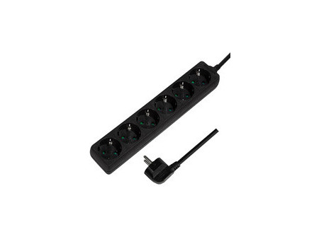 LogiLink Multiprise, 6 prises, sans interrupteur, blanc
