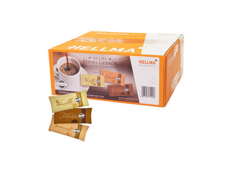 HELLMA Biscuits fins mix de 3, emballage unitaire, dans un