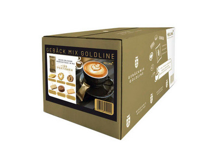 HELLMA Assortiment de biscuits 'Goldline', en boîte carton