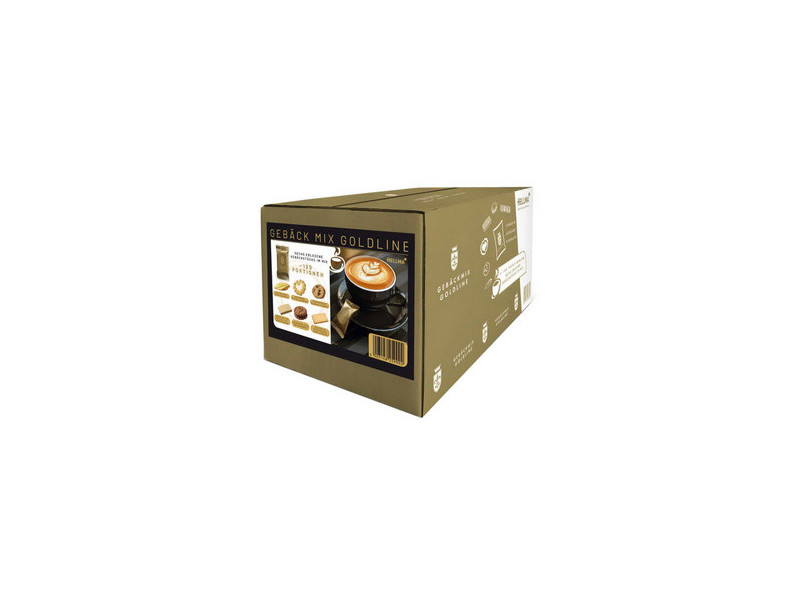HELLMA Assortiment de biscuits 'Goldline', en boîte carton