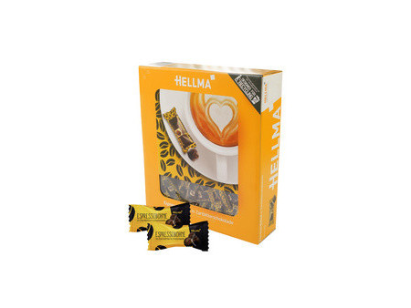 HELLMA Grains espresso enrobés de chocolat noir, dans un