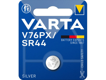 VARTA Pile bouton oxyde argent V76PX (SR44), 1,55 V