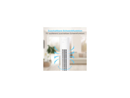 CLATRONIC Ventilateur colonne TVL 3770, blanc