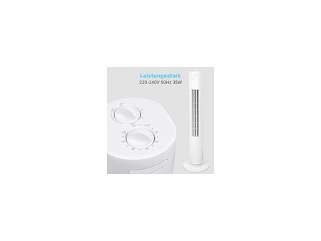 CLATRONIC Ventilateur colonne TVL 3770, blanc