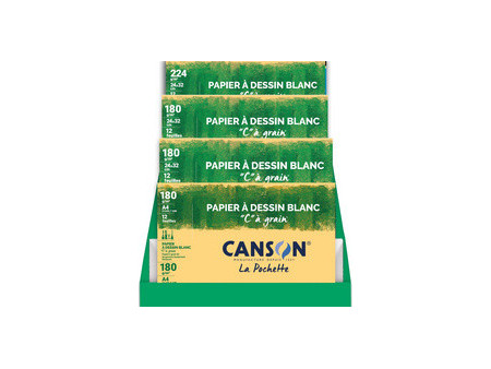 CANSON Papier dessin 'DESSIN', présentoir de 40 pochettes