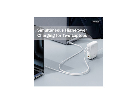 DIGITUS Chargeur secteur USB GaN, 3x USB-C / 1x USB-A, 140 W
