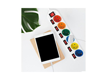 LogiLink Multiprise, 6 prises avec 7 interrupteurs