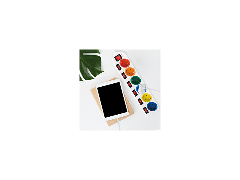 LogiLink Multiprise, 6 prises avec 7 interrupteurs