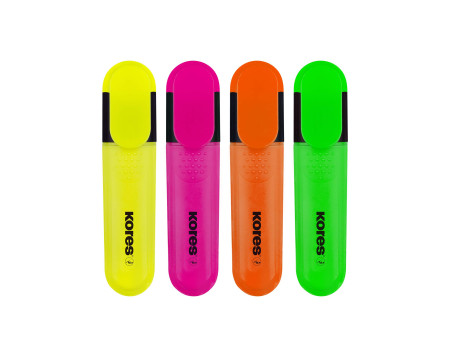 Kores surligneurs 'BRIGHT LINER', étui de 4